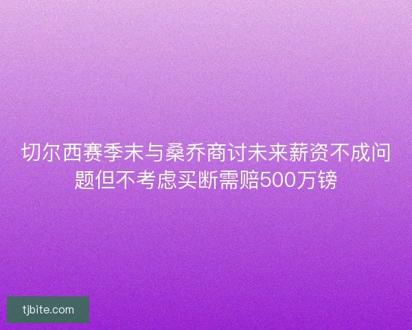 切尔西赛季末与桑乔商讨未来薪资不成问题但不考虑买断需赔500万镑